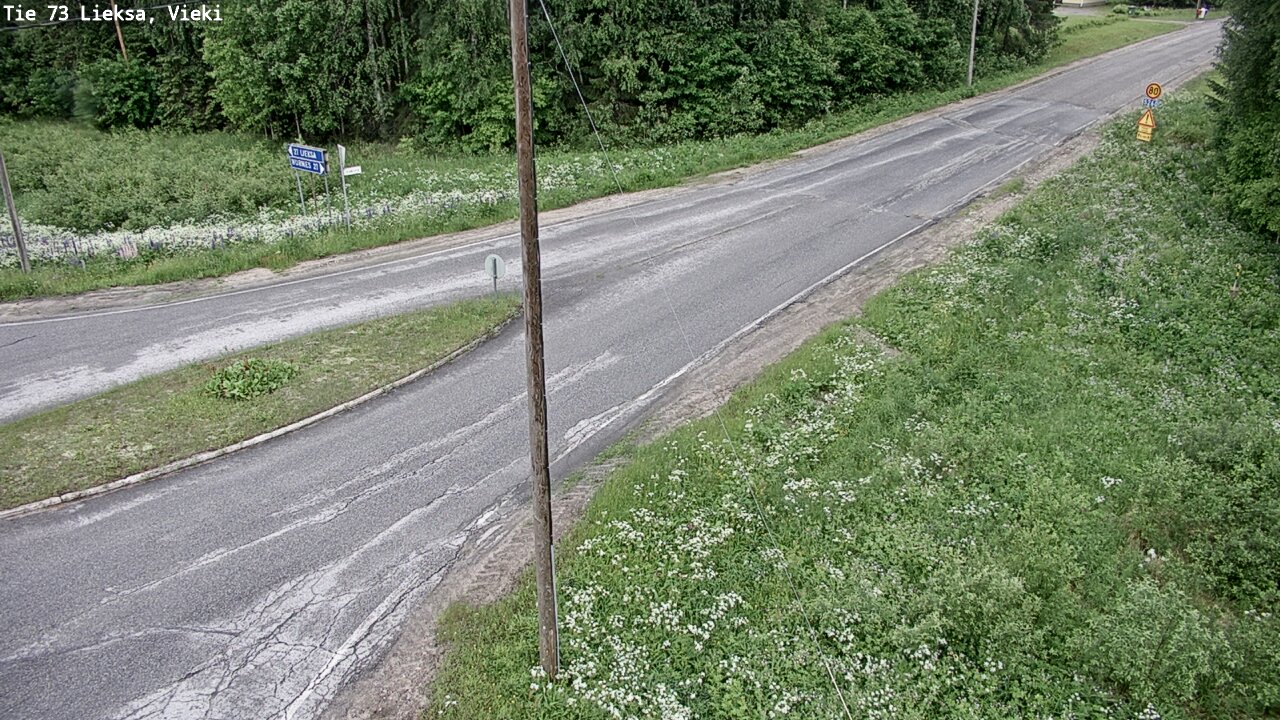Weather Camera Image Väg 73 Lieksa, Vieki, Lieksa, Pohjois-Karjala