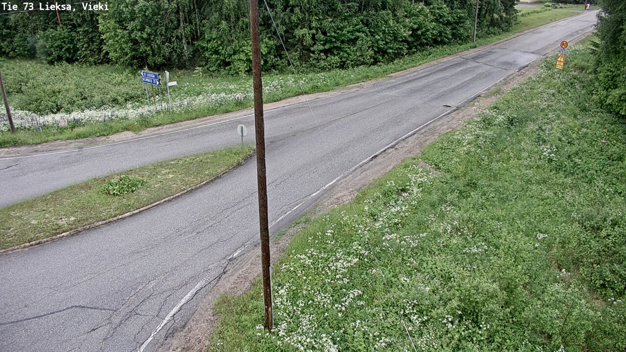 Kelikamerat Kuva Tie 73 Lieksa; Vieki, Lieksa, Pohjois-Karjala