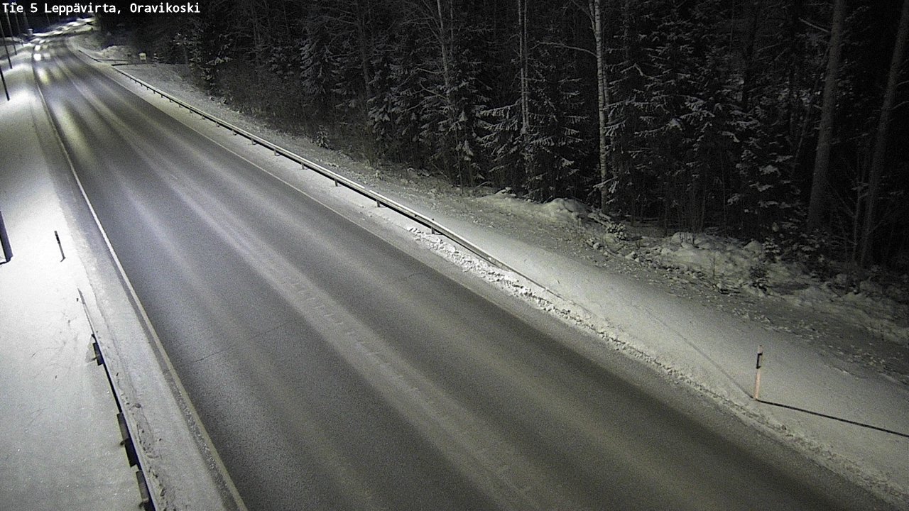 Weather Camera Image Road 5 Leppävirta, Oravikoski, Leppävirta, Pohjois-Savo