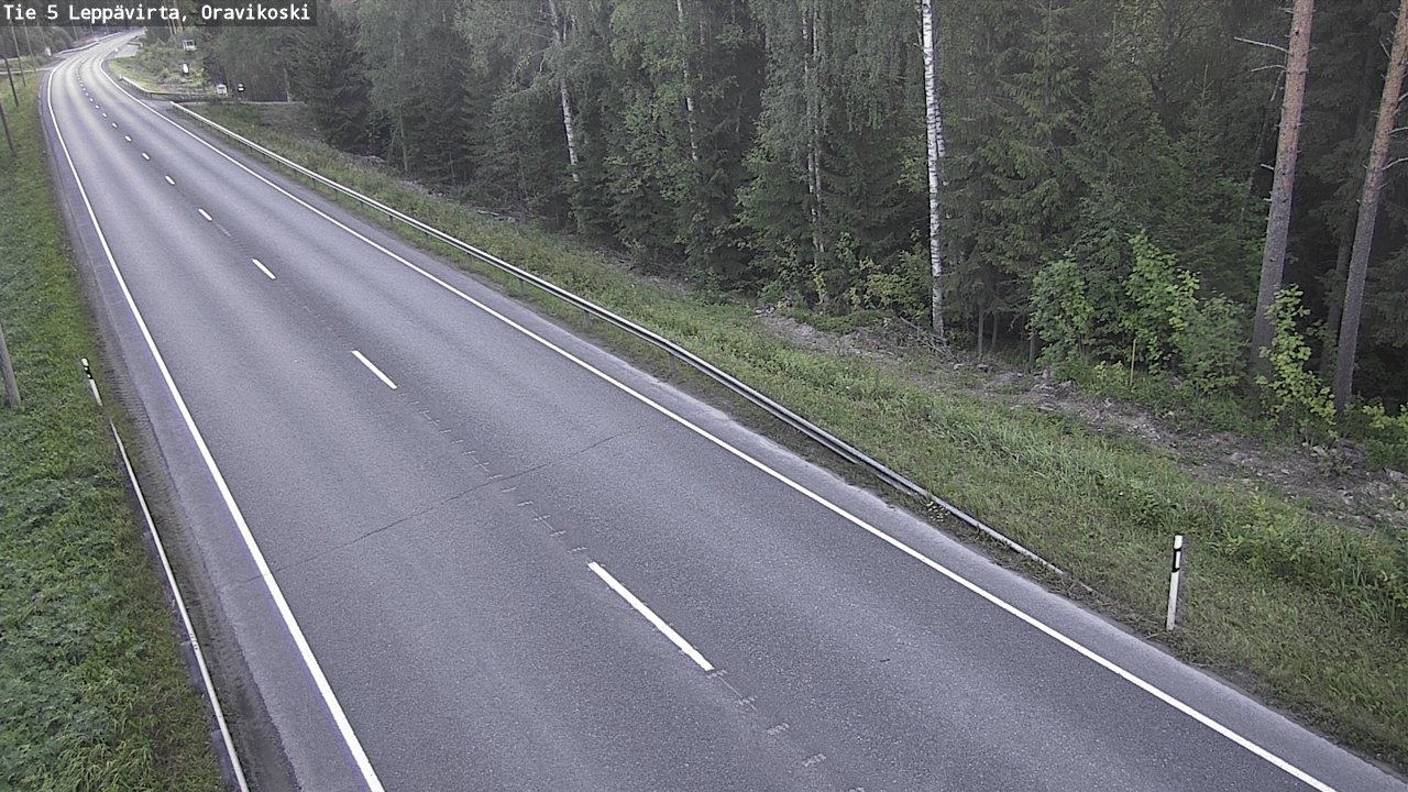 Kelikamerat Kuva Tie 5 Leppävirta, Oravikoski, Leppävirta, Pohjois-Savo
