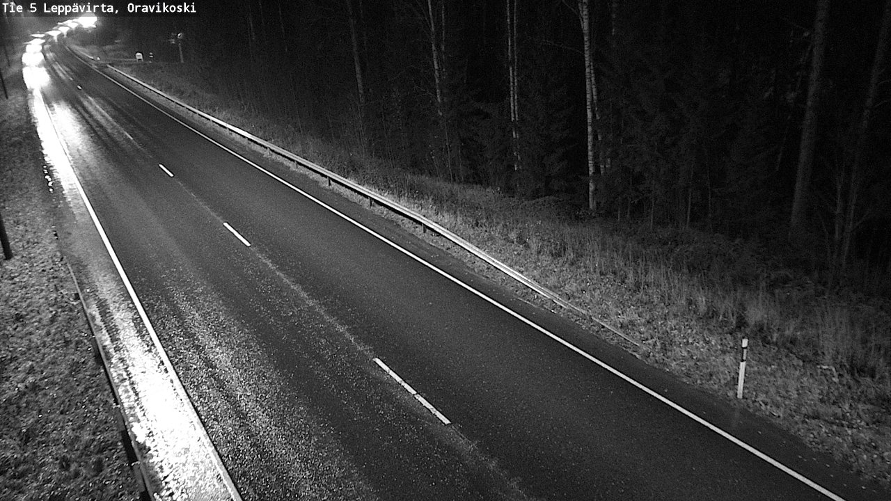 Weather Camera Image Väg 5 Leppävirta, Oravikoski, Leppävirta, Pohjois-Savo