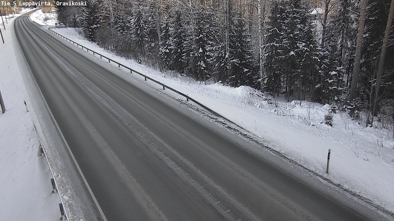 Weather Camera Image Väg 5 Leppävirta, Oravikoski, Leppävirta, Pohjois-Savo