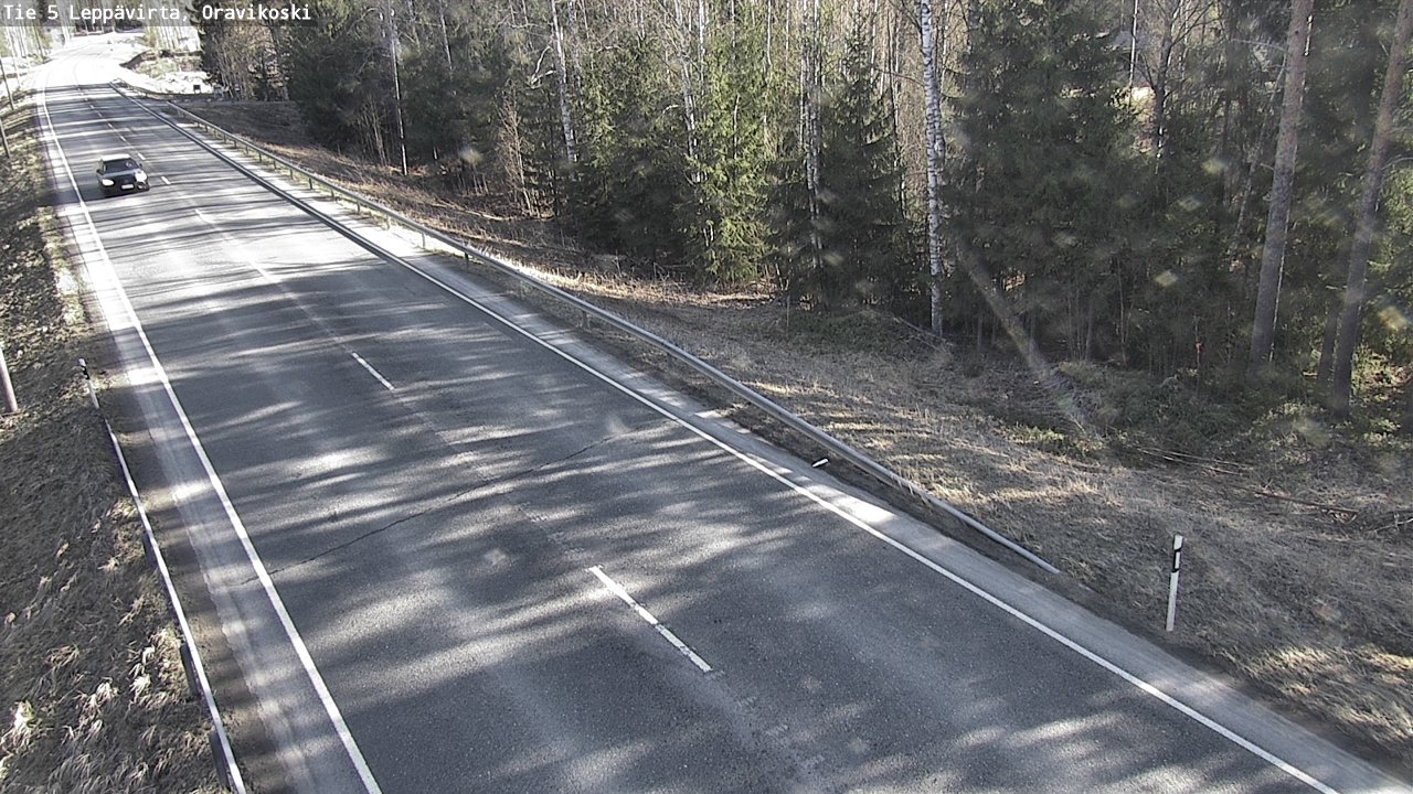 Weather Camera Image Road 5 Leppävirta, Oravikoski, Leppävirta, Pohjois-Savo