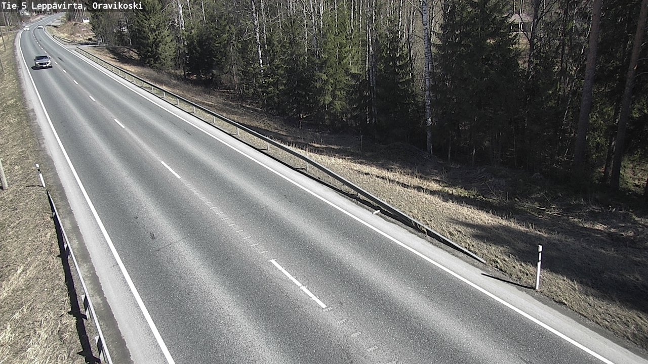 Weather Camera Image Road 5 Leppävirta, Oravikoski, Leppävirta, Pohjois-Savo