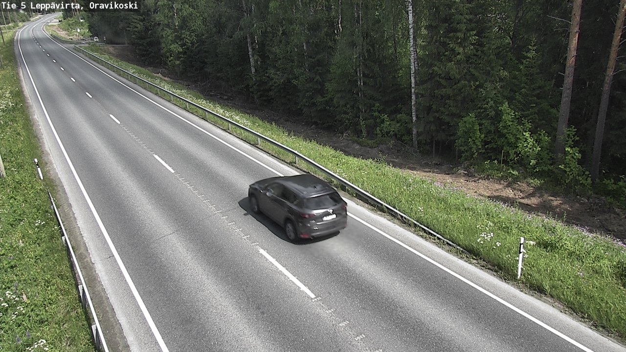 Weather Camera Image Road 5 Leppävirta, Oravikoski, Leppävirta, Pohjois-Savo