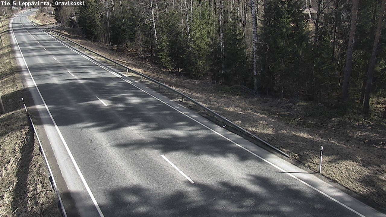 Weather Camera Image Road 5 Leppävirta, Oravikoski, Leppävirta, Pohjois-Savo