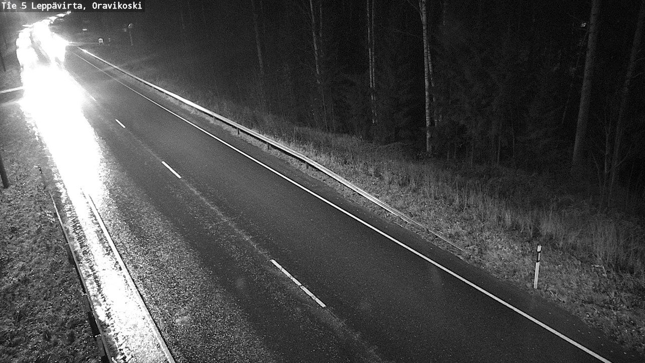 Weather Camera Image Väg 5 Leppävirta, Oravikoski, Leppävirta, Pohjois-Savo