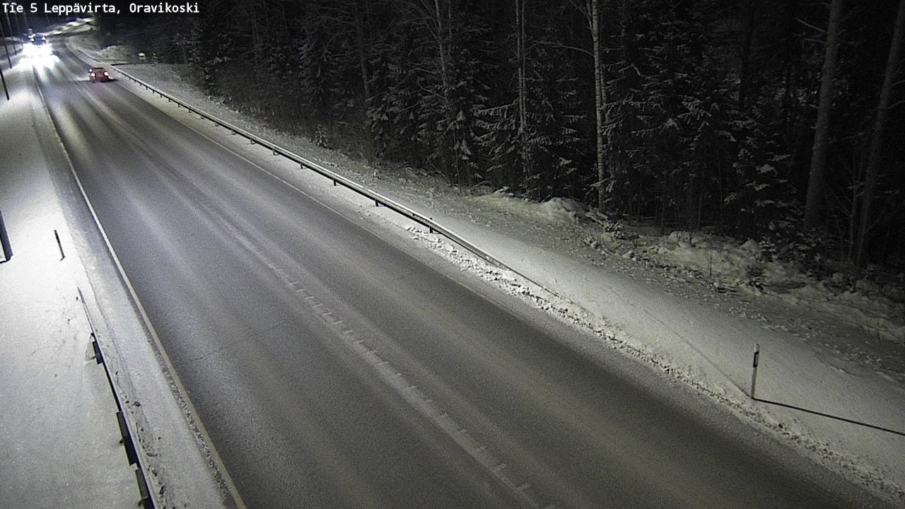 Weather Camera Image Väg 5 Leppävirta, Oravikoski, Leppävirta, Pohjois-Savo