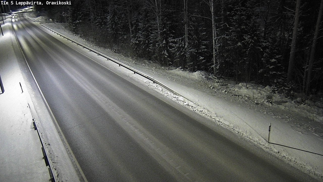 Weather Camera Image Road 5 Leppävirta, Oravikoski, Leppävirta, Pohjois-Savo