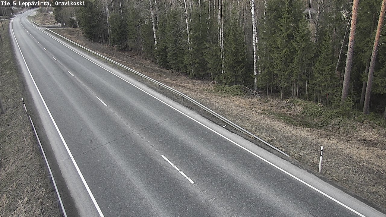 Kelikamerat Kuva Tie 5 Leppävirta, Oravikoski, Leppävirta, Pohjois-Savo