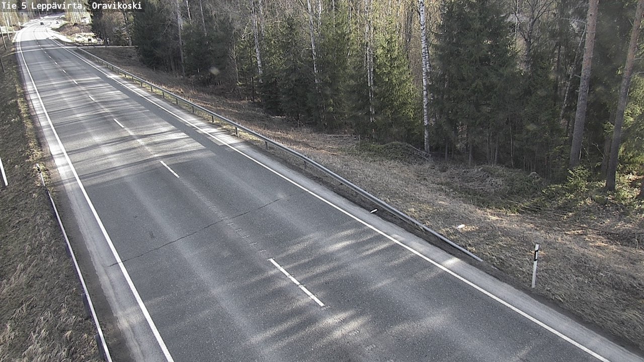 Weather Camera Image Road 5 Leppävirta, Oravikoski, Leppävirta, Pohjois-Savo