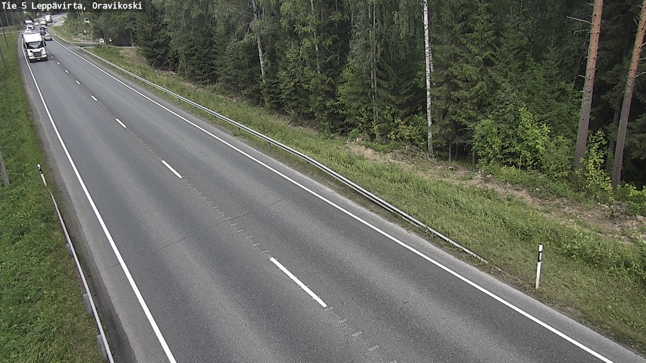 Kelikamerat Kuva Tie 5 Leppävirta, Oravikoski, Leppävirta, Pohjois-Savo