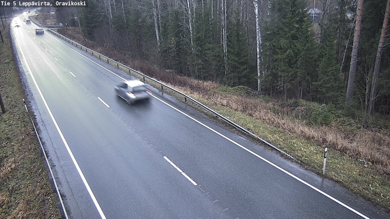 Weather Camera Image Väg 5 Leppävirta, Oravikoski, Leppävirta, Pohjois-Savo