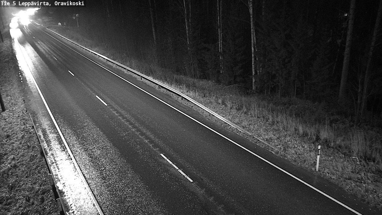 Weather Camera Image Väg 5 Leppävirta, Oravikoski, Leppävirta, Pohjois-Savo