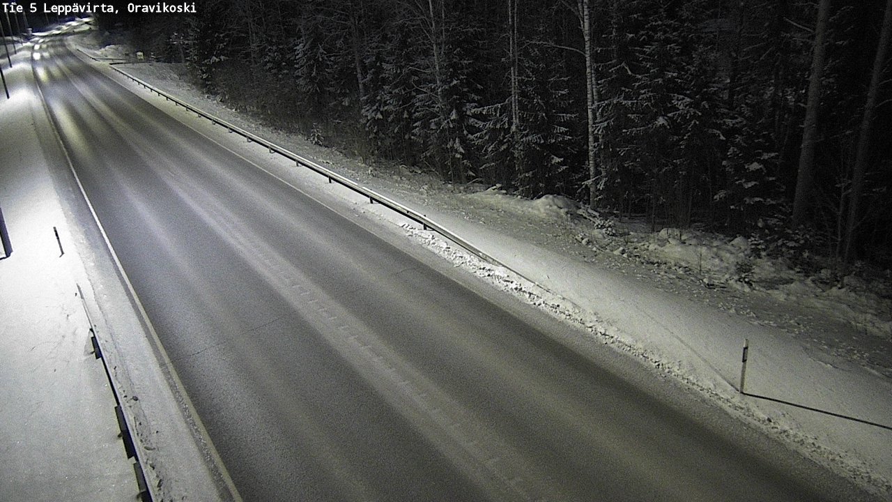 Weather Camera Image Road 5 Leppävirta, Oravikoski, Leppävirta, Pohjois-Savo