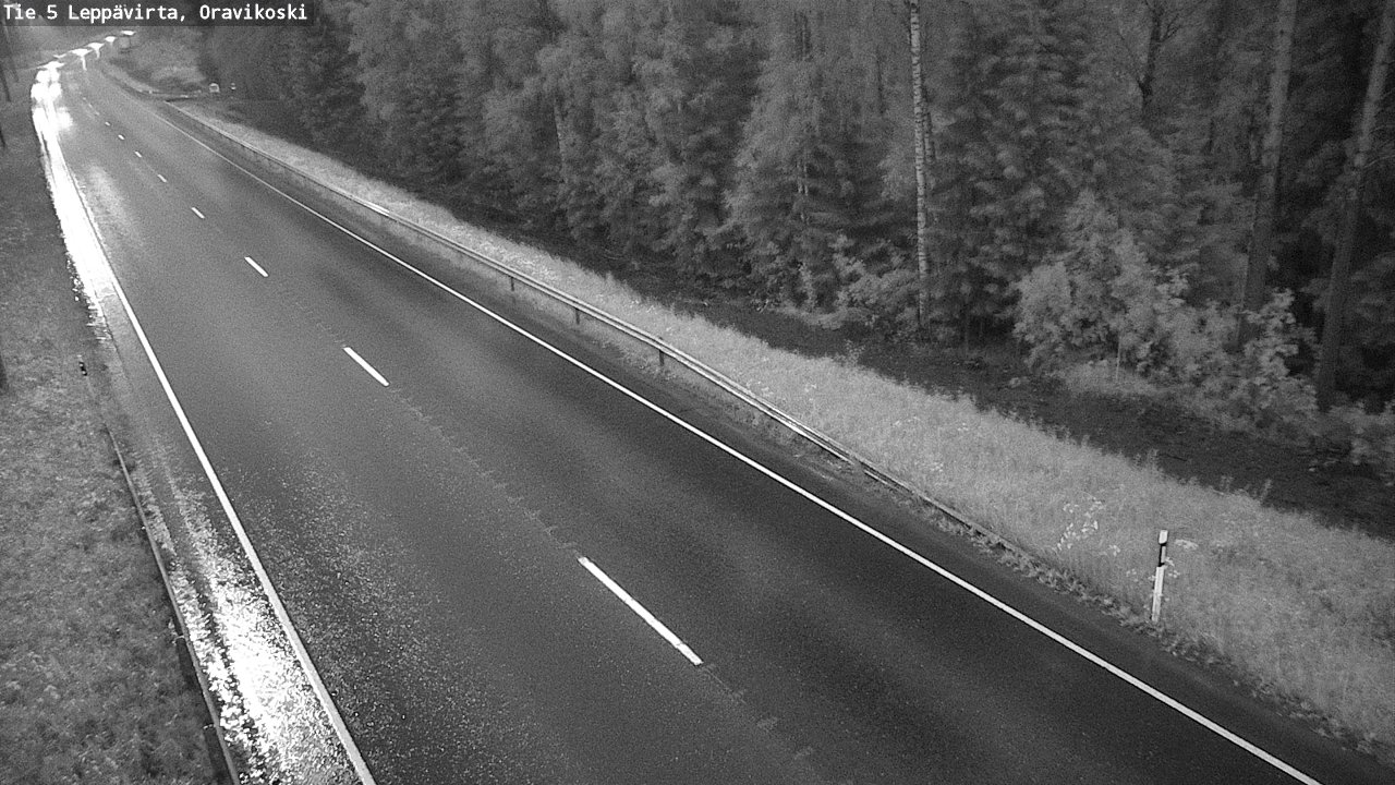 Weather Camera Image Road 5 Leppävirta, Oravikoski, Leppävirta, Pohjois-Savo