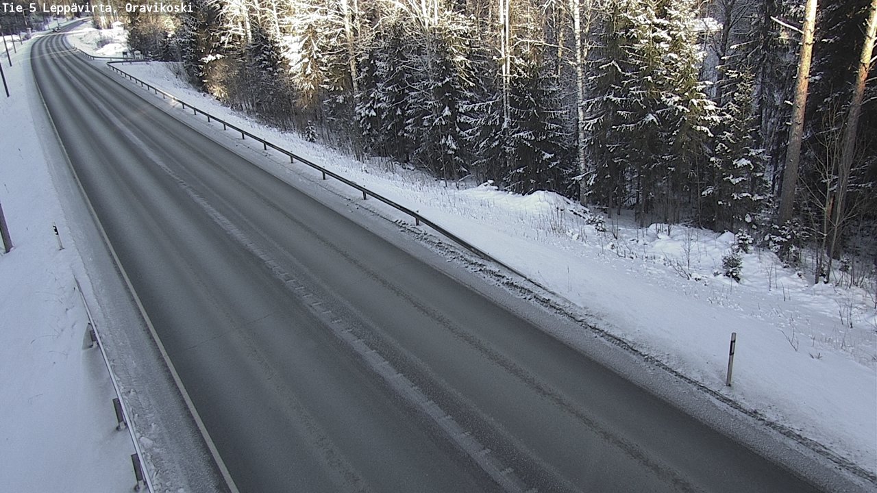 Weather Camera Image Väg 5 Leppävirta, Oravikoski, Leppävirta, Pohjois-Savo