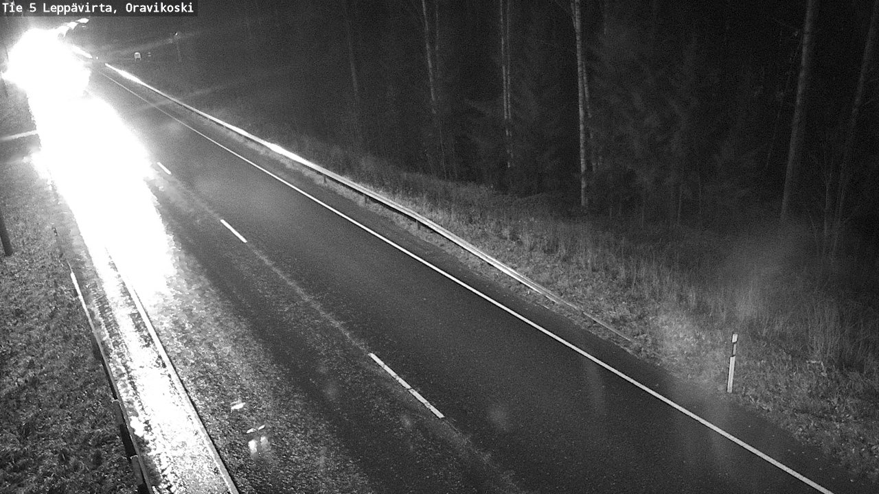 Weather Camera Image Väg 5 Leppävirta, Oravikoski, Leppävirta, Pohjois-Savo