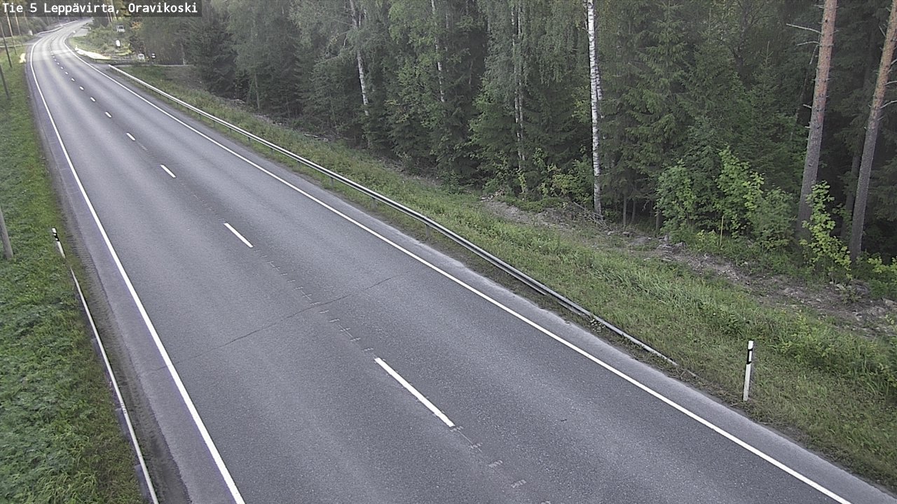 Weather Camera Image Road 5 Leppävirta, Oravikoski, Leppävirta, Pohjois-Savo