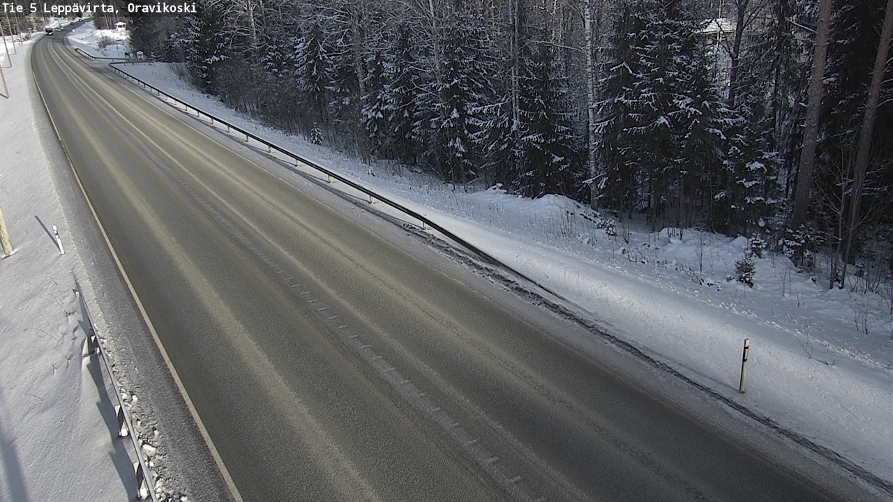 Weather Camera Image Väg 5 Leppävirta, Oravikoski, Leppävirta, Pohjois-Savo