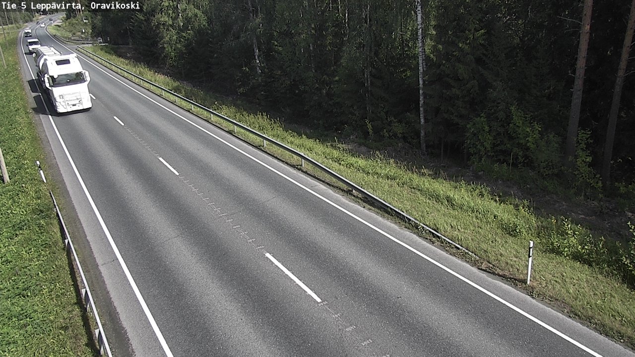 Kelikamerat Kuva Tie 5 Leppävirta, Oravikoski, Leppävirta, Pohjois-Savo