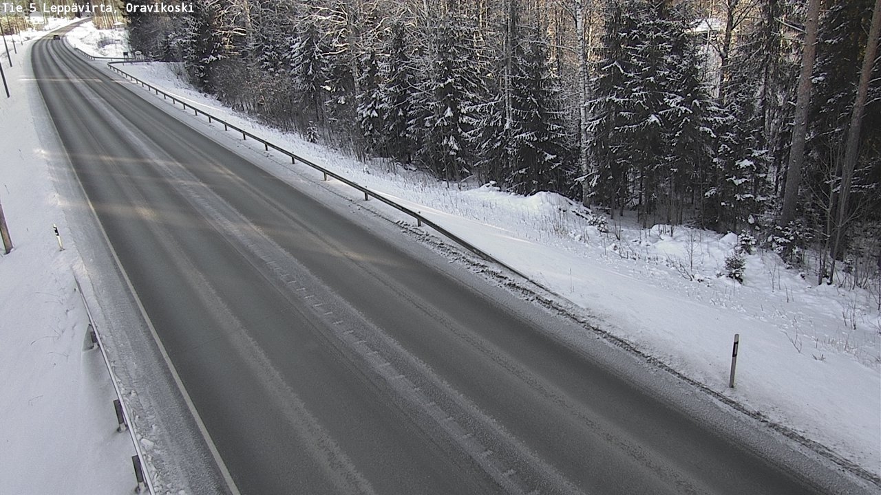 Weather Camera Image Väg 5 Leppävirta, Oravikoski, Leppävirta, Pohjois-Savo