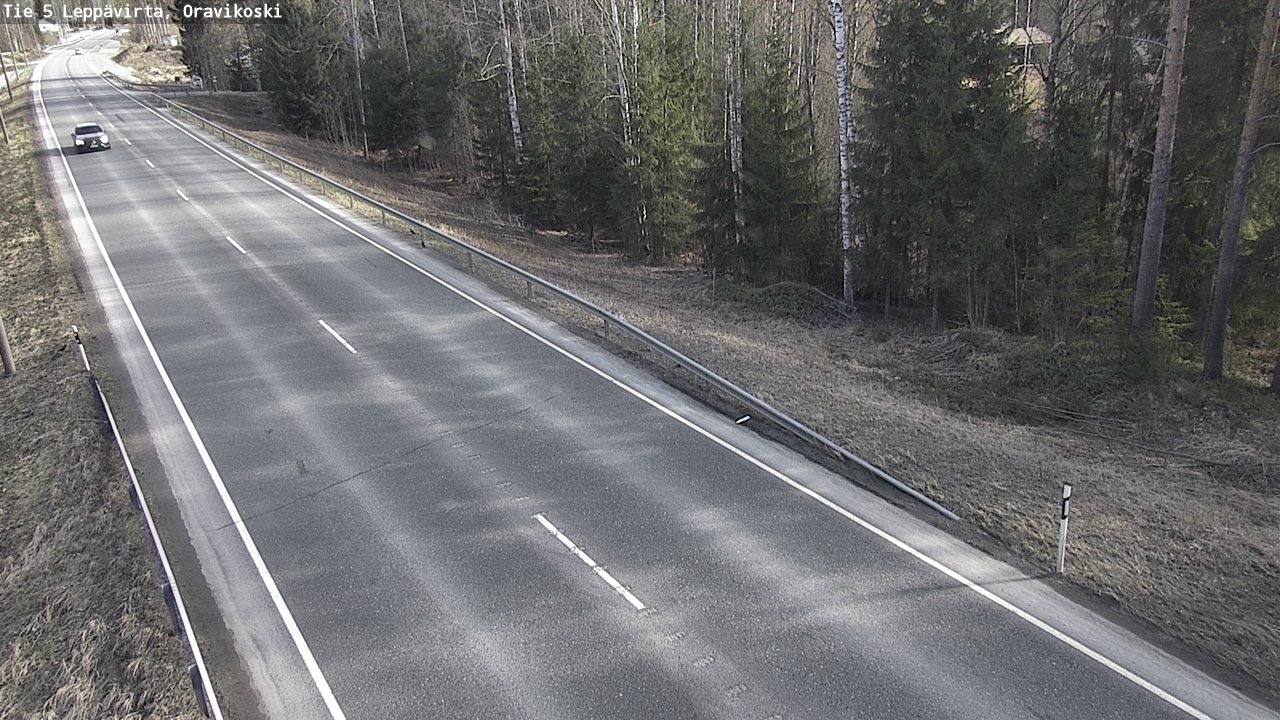 Weather Camera Image Road 5 Leppävirta, Oravikoski, Leppävirta, Pohjois-Savo