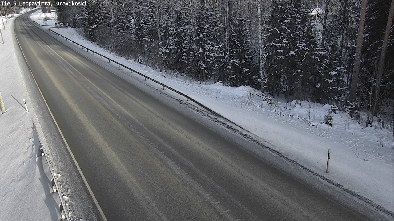 Weather Camera Image Väg 5 Leppävirta, Oravikoski, Leppävirta, Pohjois-Savo