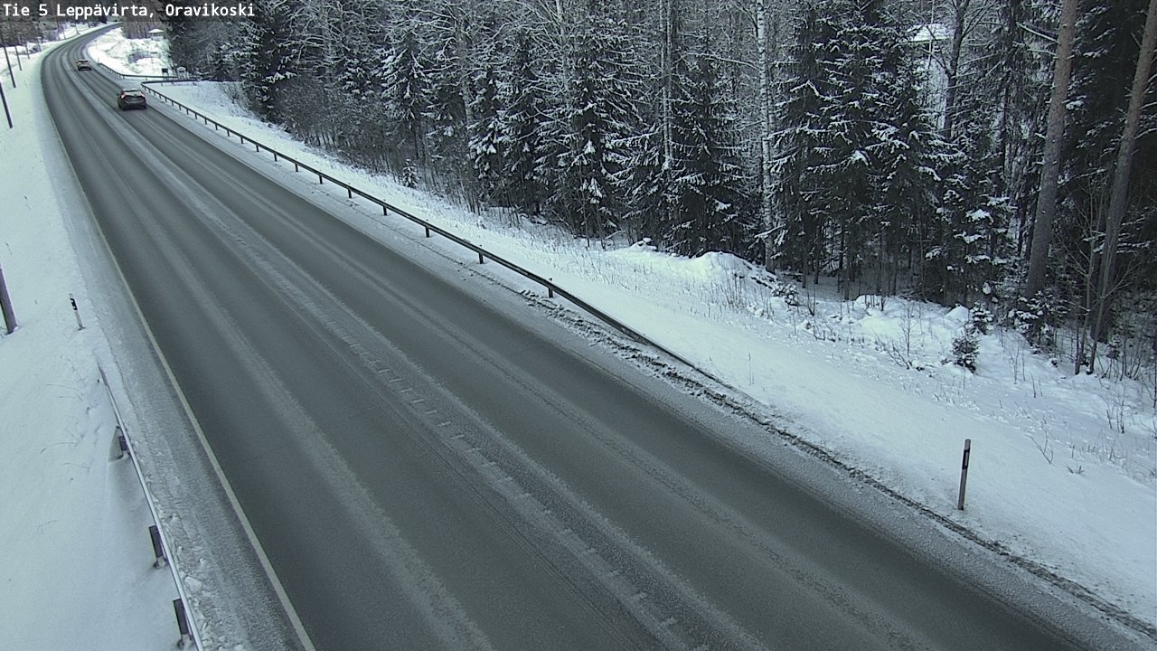 Weather Camera Image Väg 5 Leppävirta, Oravikoski, Leppävirta, Pohjois-Savo