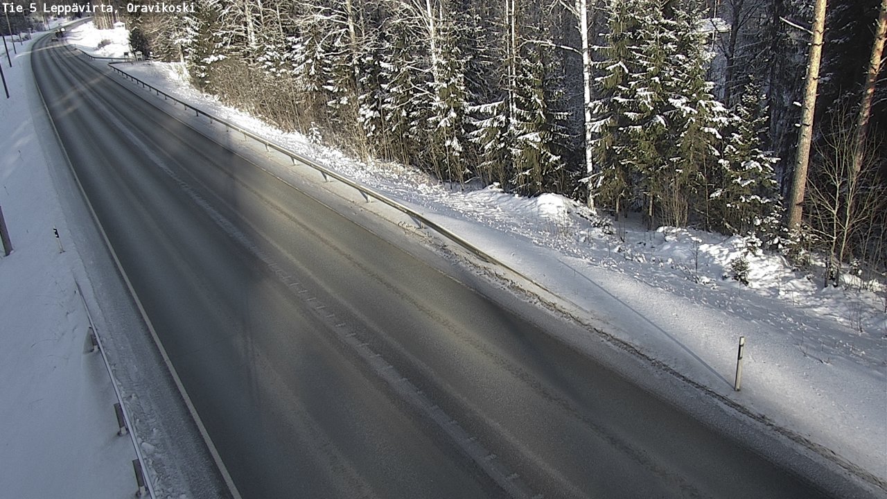 Weather Camera Image Väg 5 Leppävirta, Oravikoski, Leppävirta, Pohjois-Savo