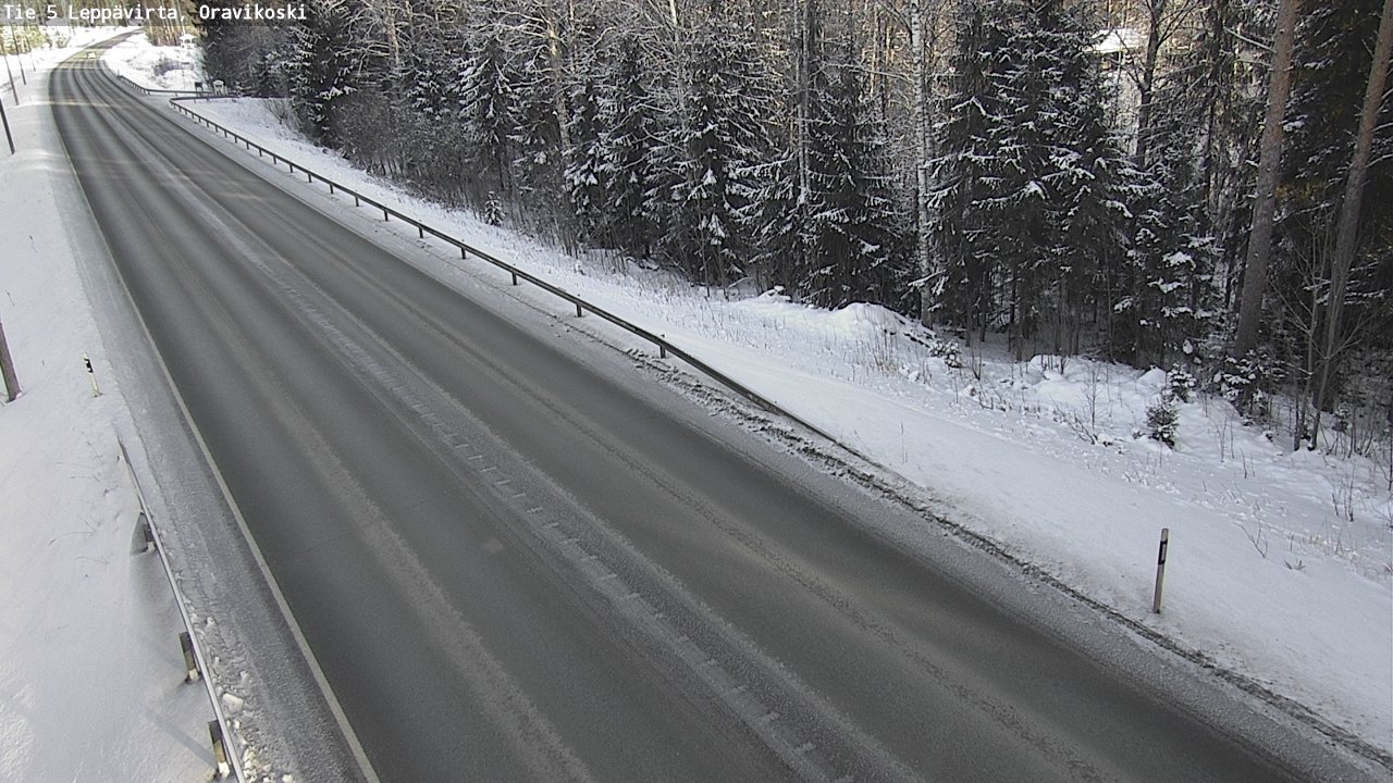 Weather Camera Image Väg 5 Leppävirta, Oravikoski, Leppävirta, Pohjois-Savo