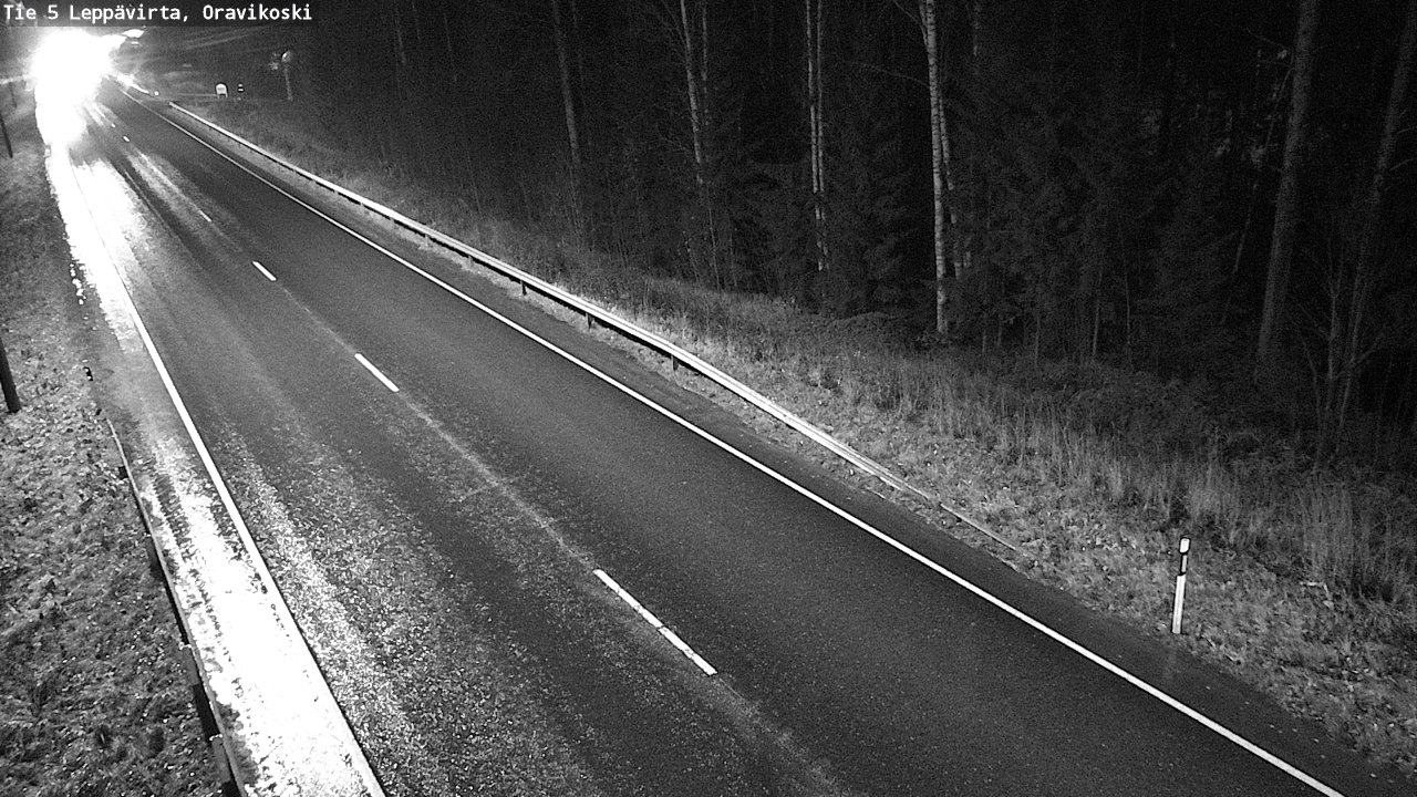 Weather Camera Image Väg 5 Leppävirta, Oravikoski, Leppävirta, Pohjois-Savo