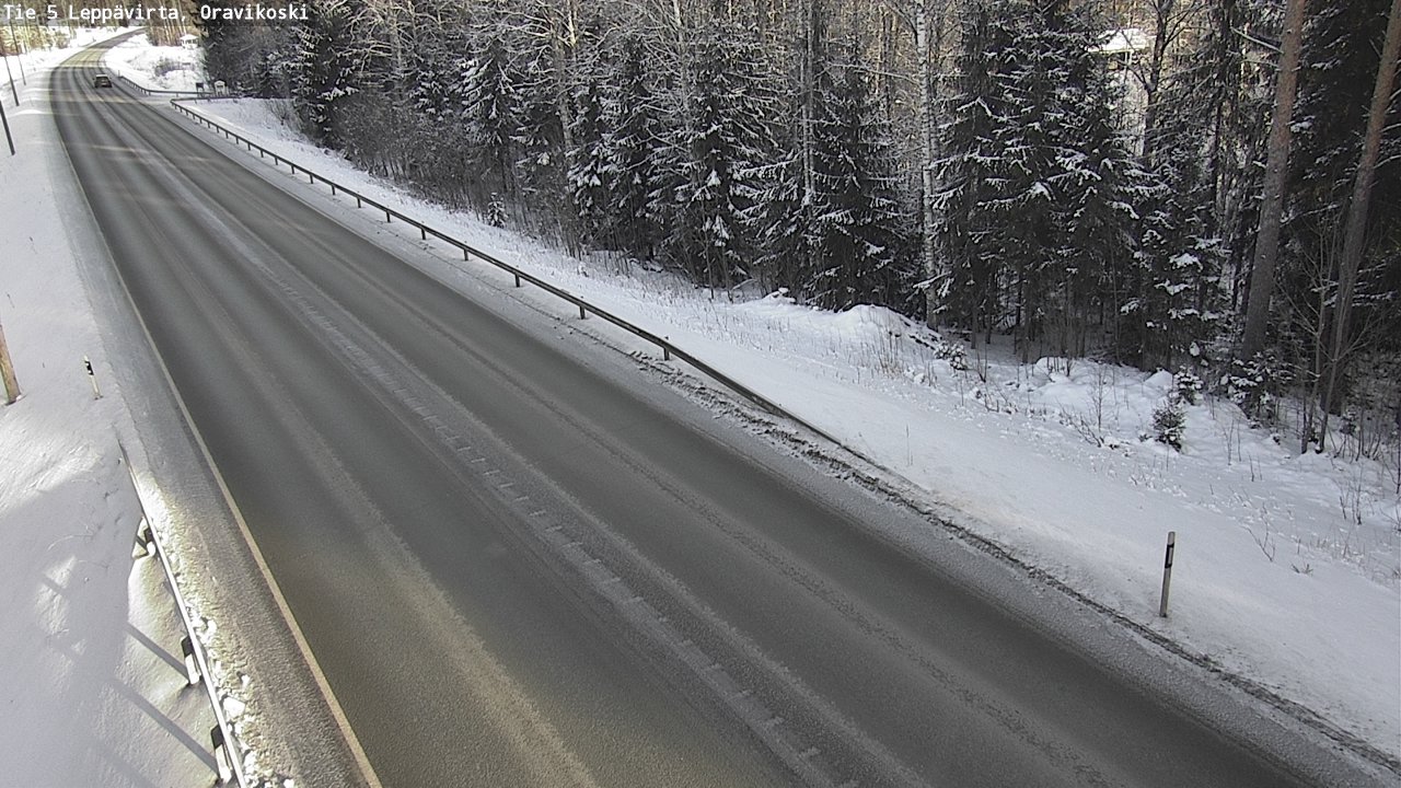 Weather Camera Image Väg 5 Leppävirta, Oravikoski, Leppävirta, Pohjois-Savo