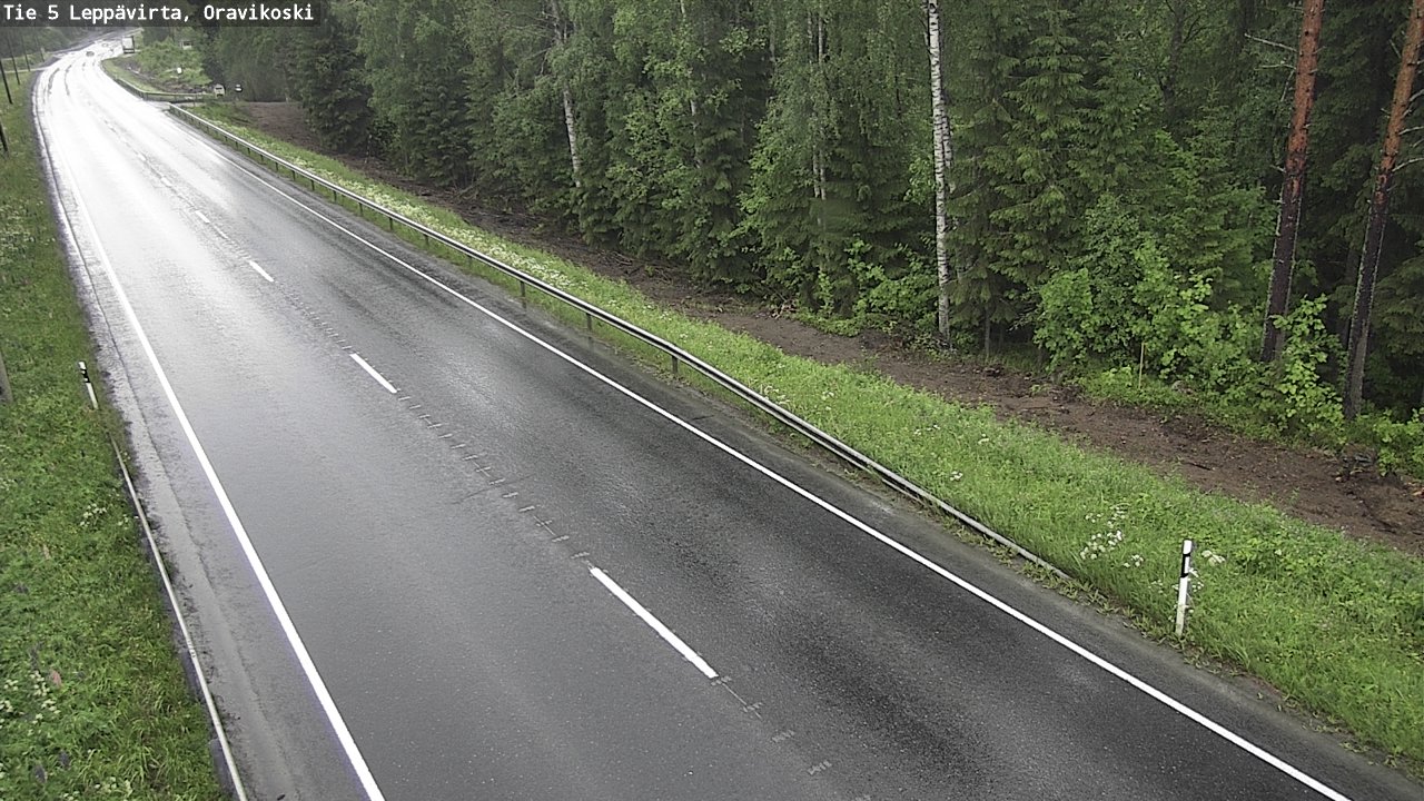 Weather Camera Image Road 5 Leppävirta, Oravikoski, Leppävirta, Pohjois-Savo