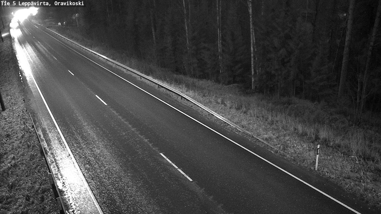 Weather Camera Image Väg 5 Leppävirta, Oravikoski, Leppävirta, Pohjois-Savo