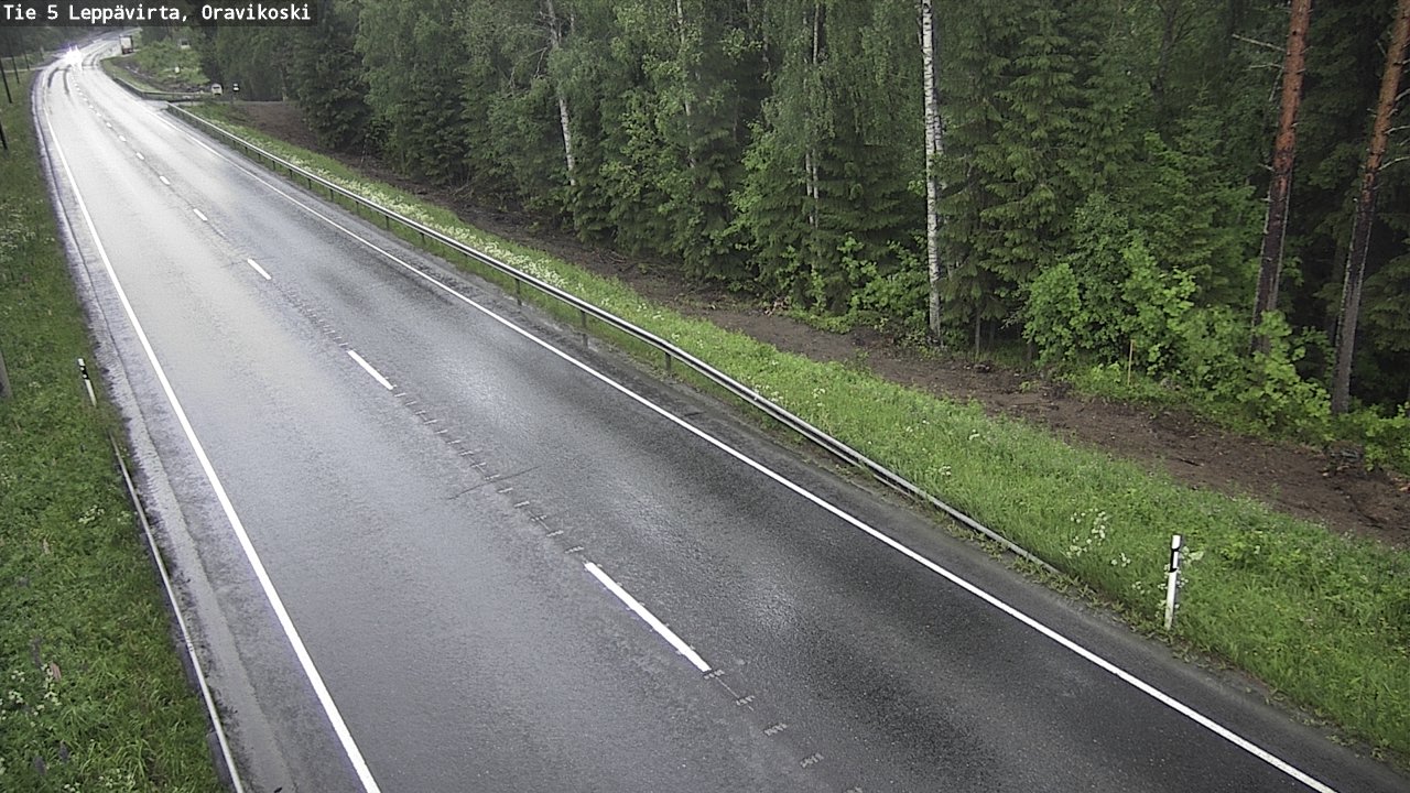 Weather Camera Image Road 5 Leppävirta, Oravikoski, Leppävirta, Pohjois-Savo