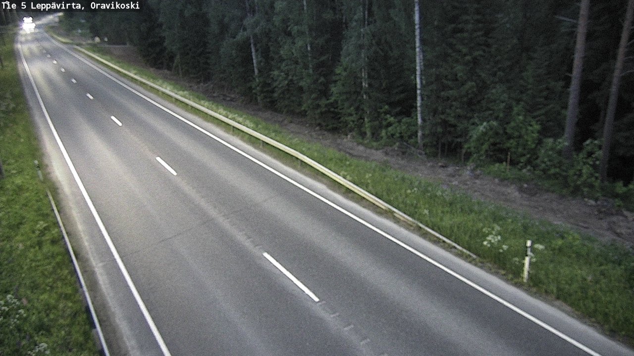 Weather Camera Image Road 5 Leppävirta, Oravikoski, Leppävirta, Pohjois-Savo