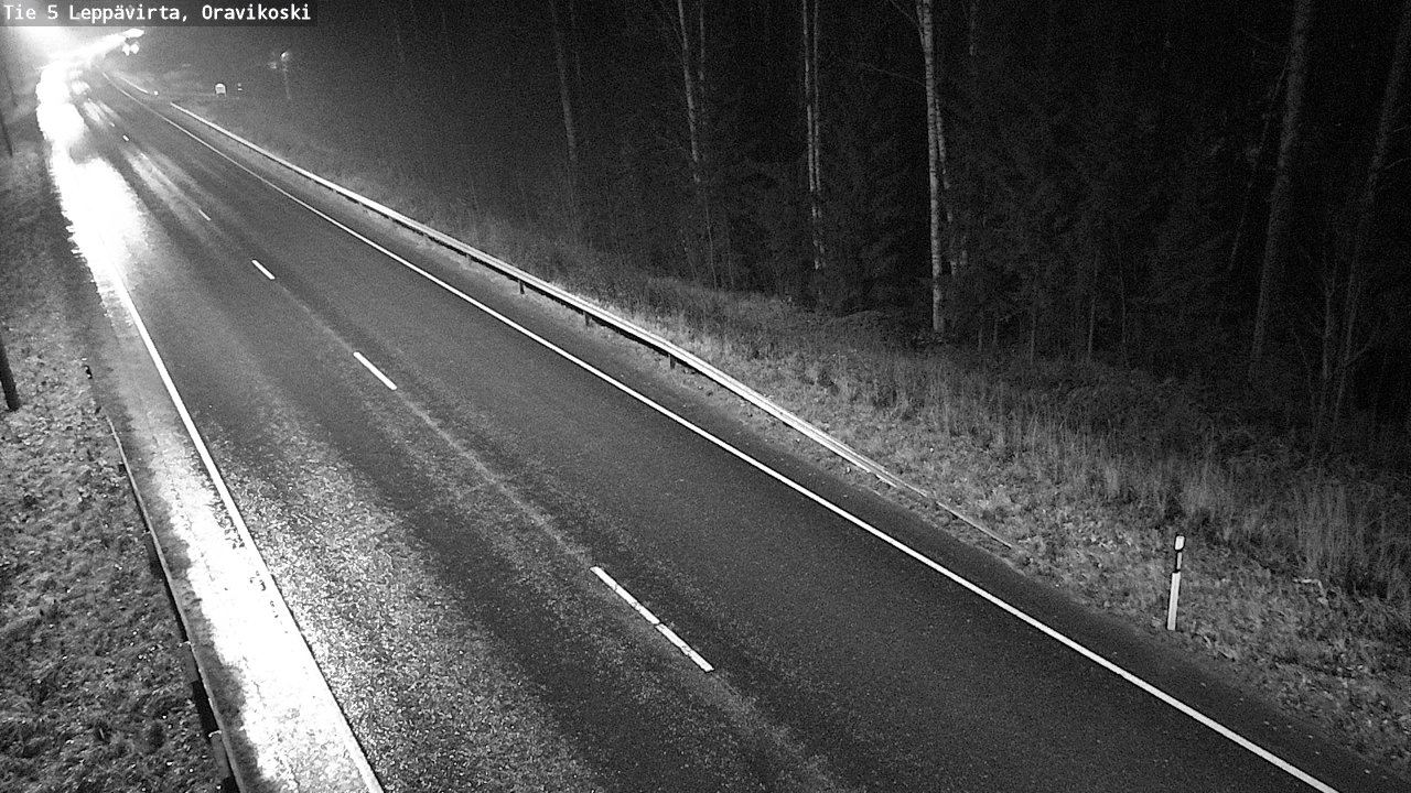 Weather Camera Image Road 5 Leppävirta, Oravikoski, Leppävirta, Pohjois-Savo