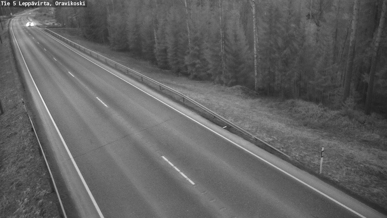 Weather Camera Image Road 5 Leppävirta, Oravikoski, Leppävirta, Pohjois-Savo