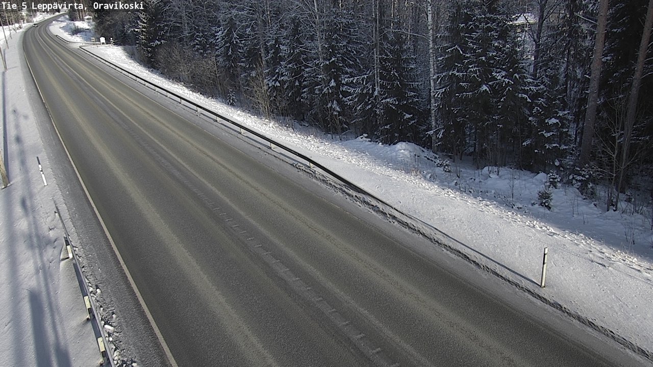 Weather Camera Image Väg 5 Leppävirta, Oravikoski, Leppävirta, Pohjois-Savo