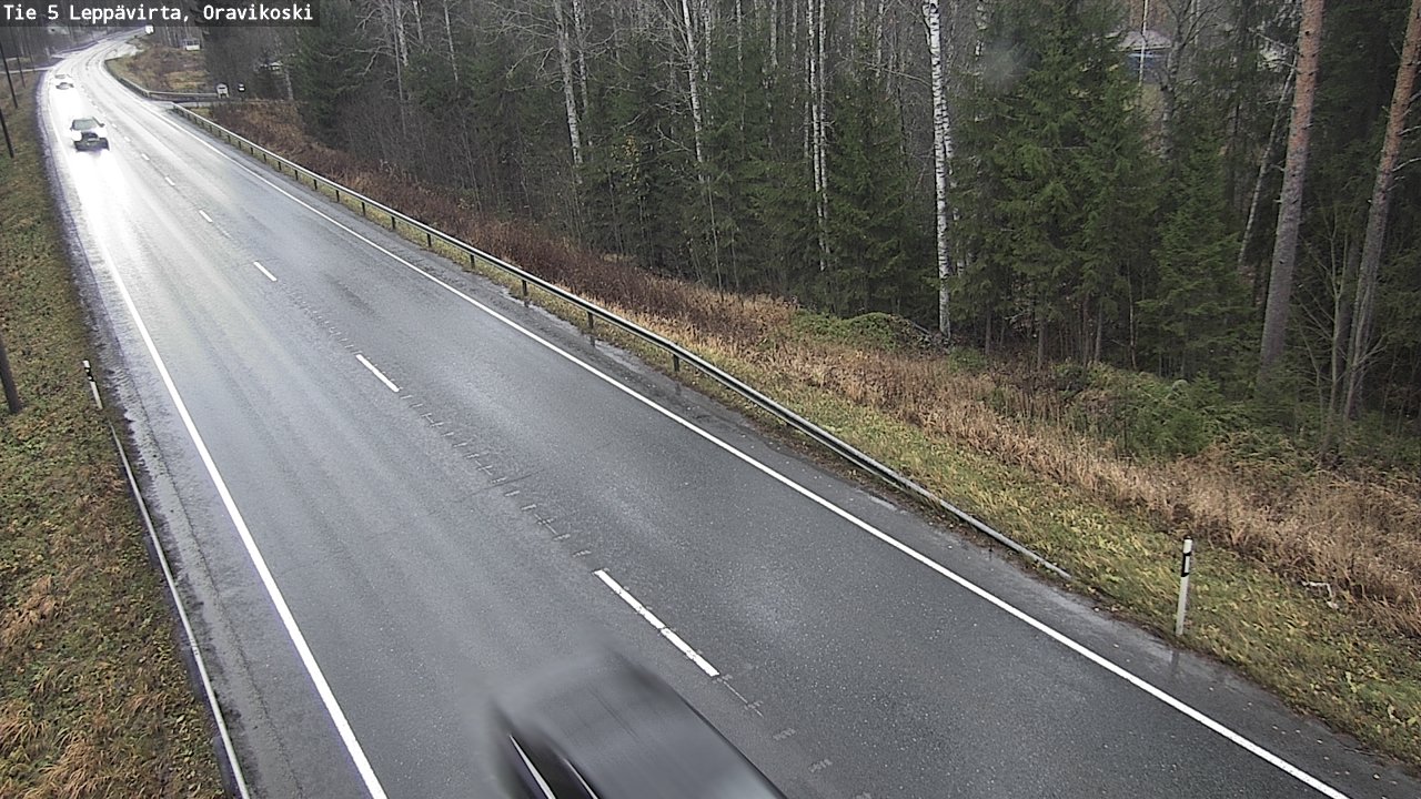 Weather Camera Image Väg 5 Leppävirta, Oravikoski, Leppävirta, Pohjois-Savo