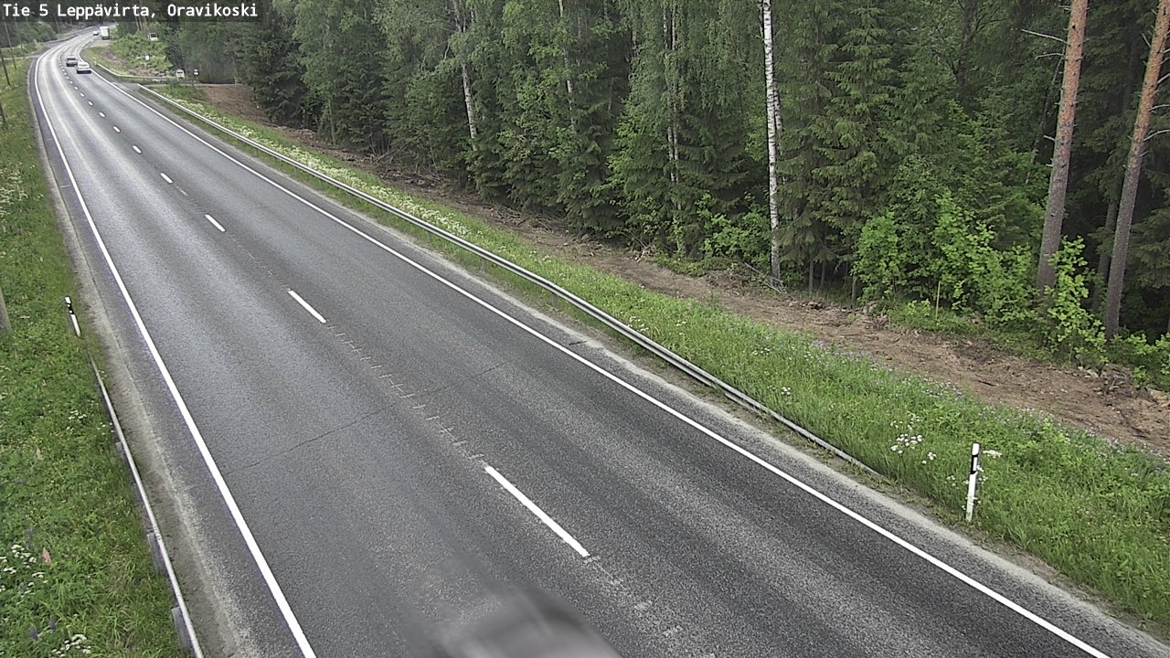 Weather Camera Image Road 5 Leppävirta, Oravikoski, Leppävirta, Pohjois-Savo
