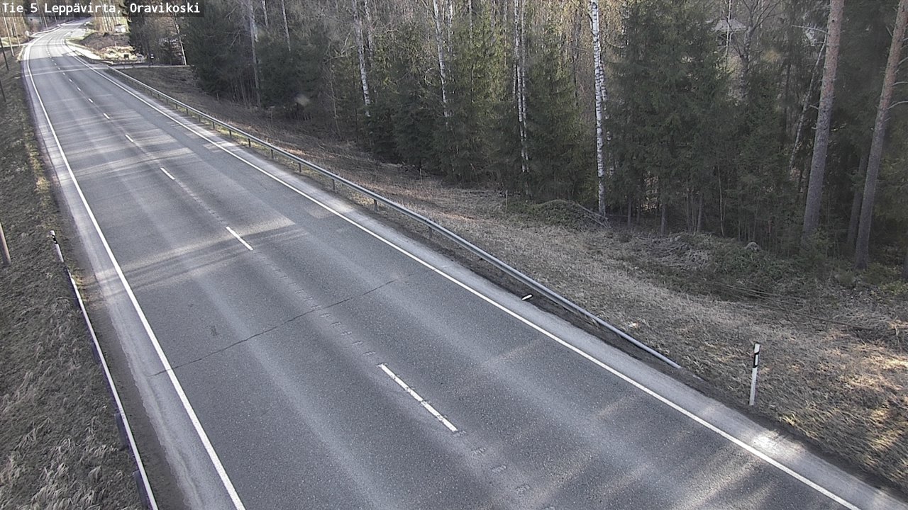 Weather Camera Image Road 5 Leppävirta, Oravikoski, Leppävirta, Pohjois-Savo