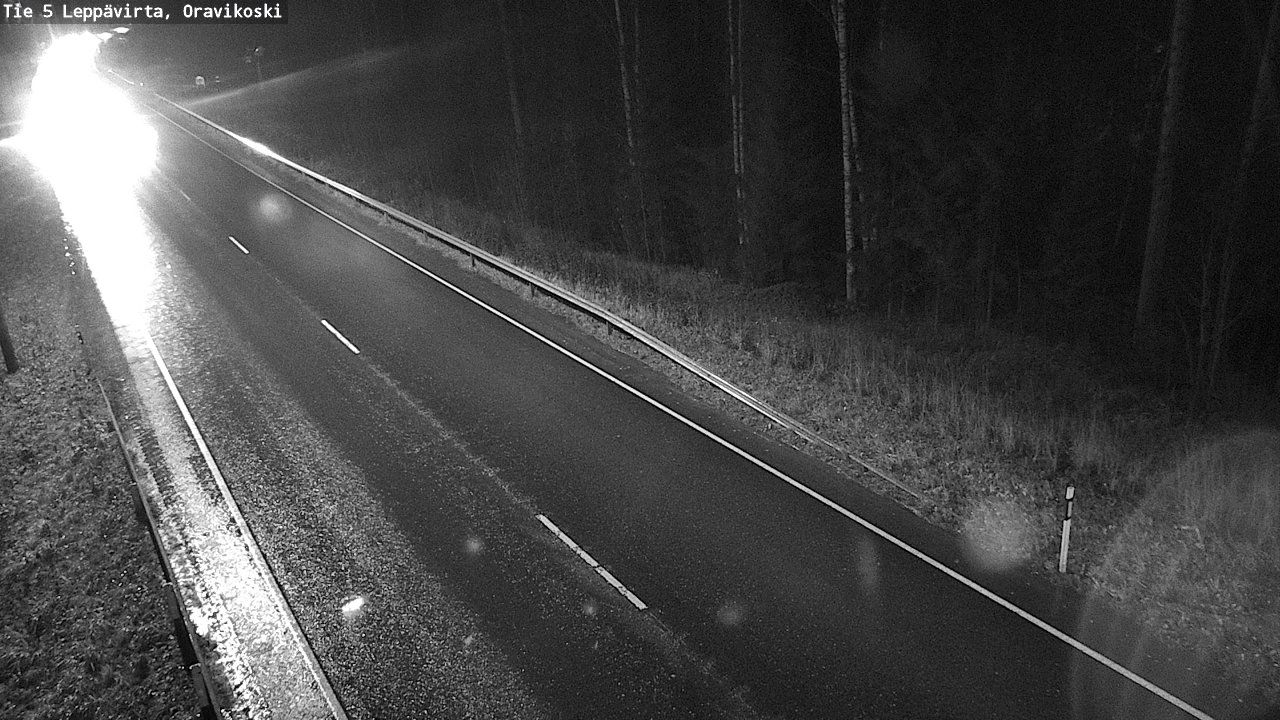 Weather Camera Image Väg 5 Leppävirta, Oravikoski, Leppävirta, Pohjois-Savo