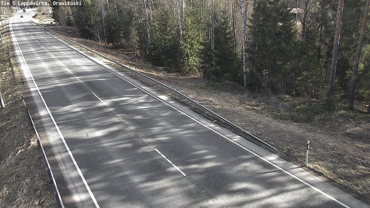 Weather Camera Image Road 5 Leppävirta, Oravikoski, Leppävirta, Pohjois-Savo