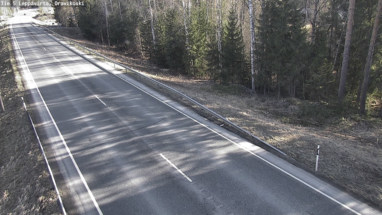Weather Camera Image Road 5 Leppävirta, Oravikoski, Leppävirta, Pohjois-Savo