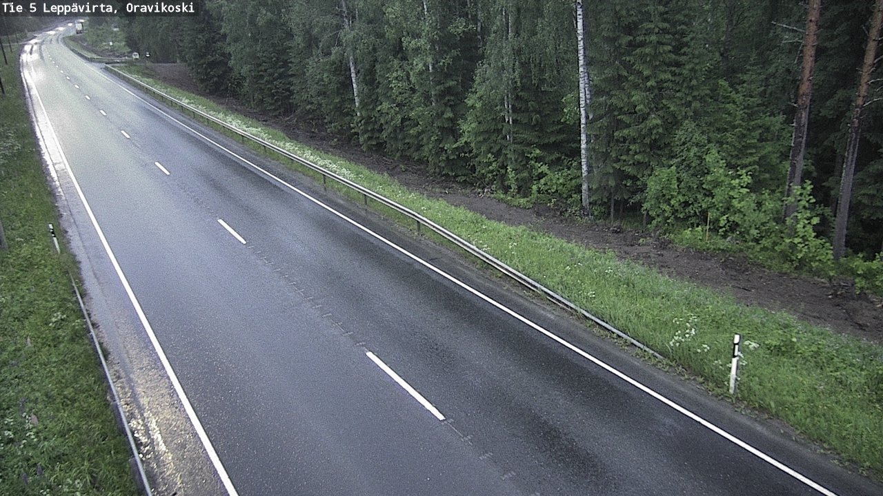 Weather Camera Image Road 5 Leppävirta, Oravikoski, Leppävirta, Pohjois-Savo