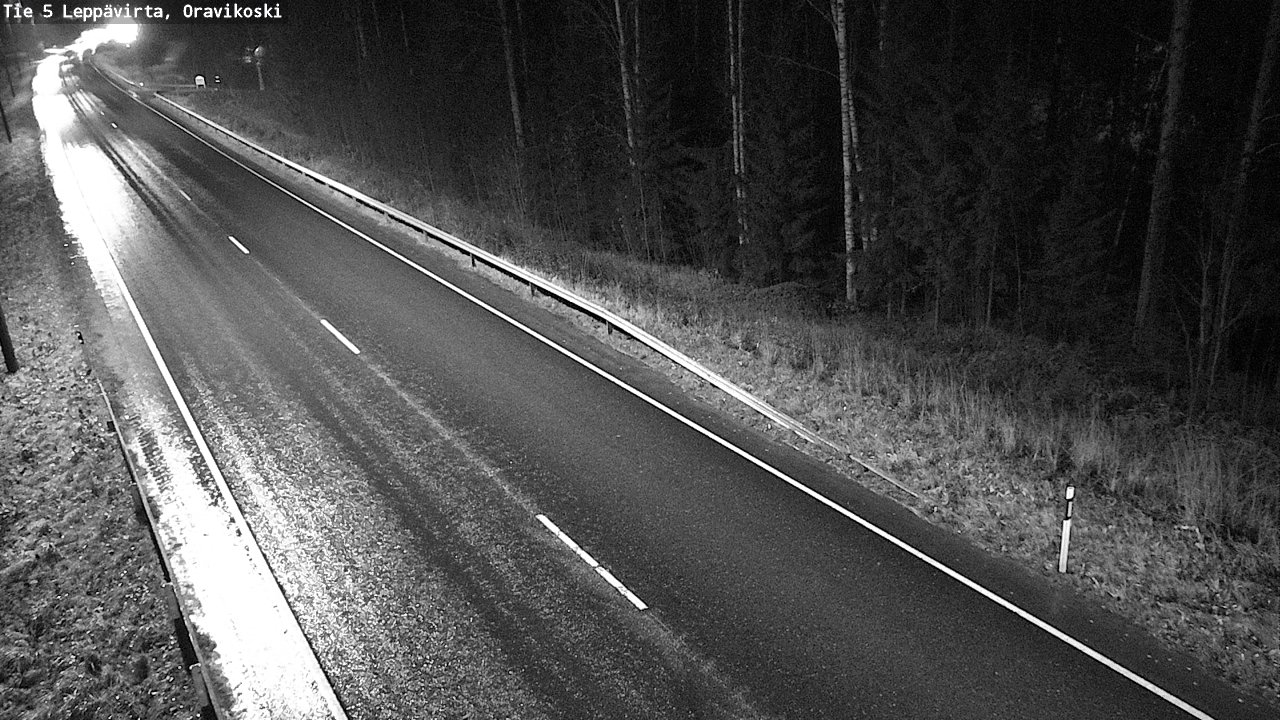 Weather Camera Image Väg 5 Leppävirta, Oravikoski, Leppävirta, Pohjois-Savo