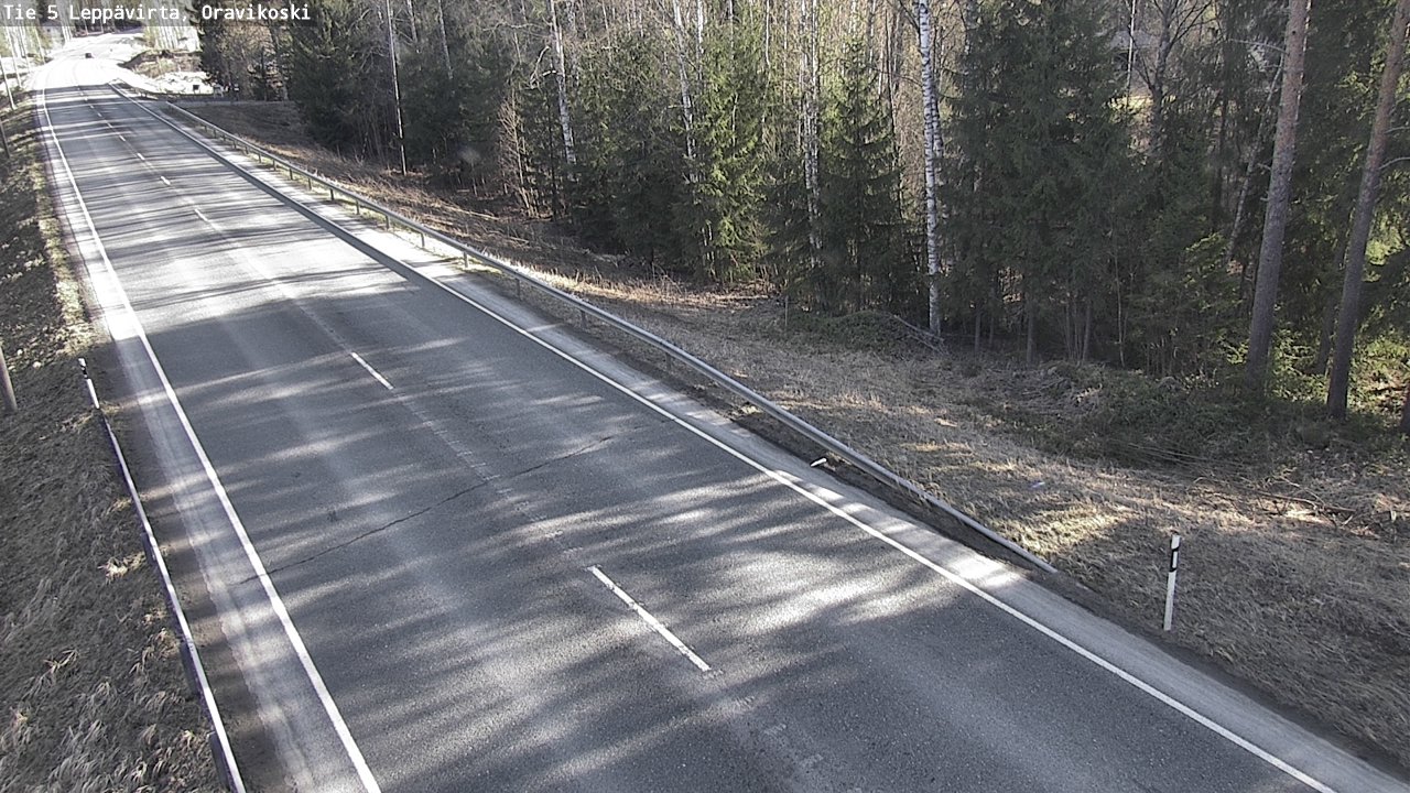 Weather Camera Image Road 5 Leppävirta, Oravikoski, Leppävirta, Pohjois-Savo