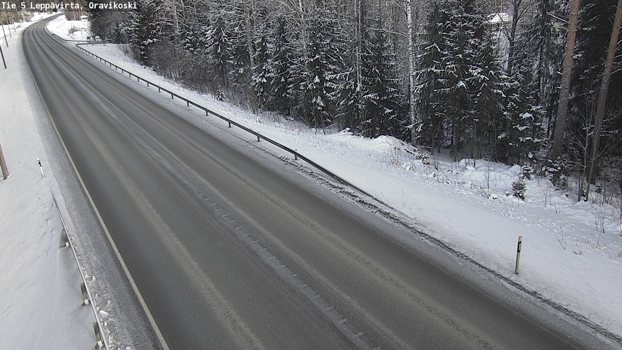 Weather Camera Image Väg 5 Leppävirta, Oravikoski, Leppävirta, Pohjois-Savo